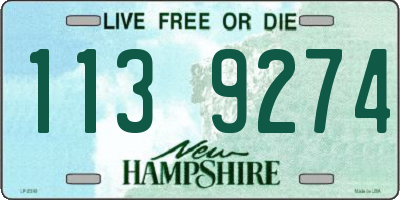 NH license plate 1139274