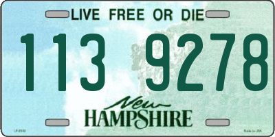 NH license plate 1139278