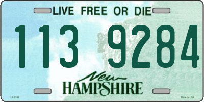 NH license plate 1139284