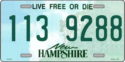 NH license plate 1139288