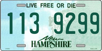 NH license plate 1139299