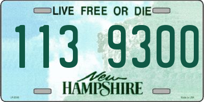 NH license plate 1139300