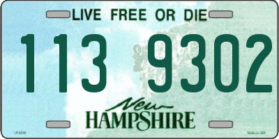 NH license plate 1139302
