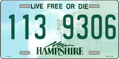 NH license plate 1139306