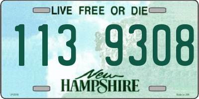 NH license plate 1139308