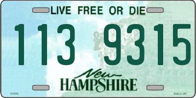 NH license plate 1139315