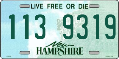NH license plate 1139319