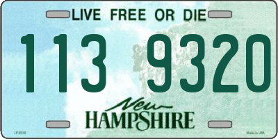 NH license plate 1139320