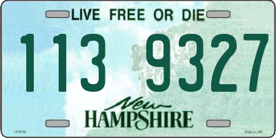 NH license plate 1139327