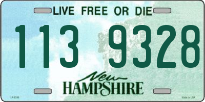NH license plate 1139328