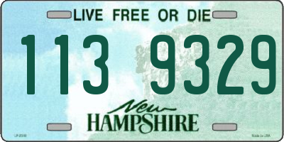 NH license plate 1139329