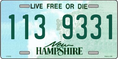 NH license plate 1139331