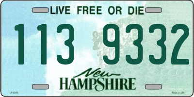 NH license plate 1139332