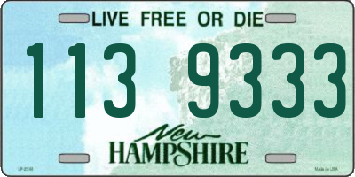 NH license plate 1139333