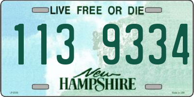 NH license plate 1139334