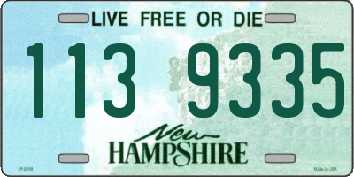 NH license plate 1139335