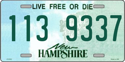 NH license plate 1139337