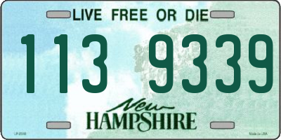 NH license plate 1139339