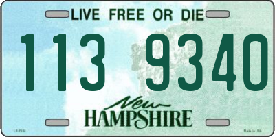 NH license plate 1139340