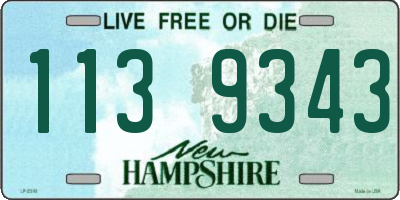 NH license plate 1139343