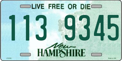 NH license plate 1139345