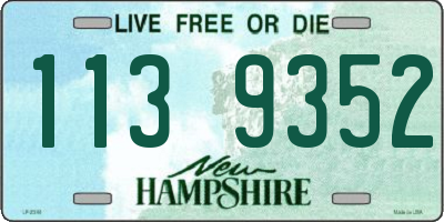 NH license plate 1139352