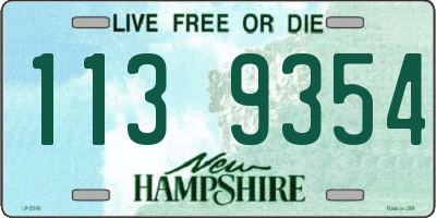 NH license plate 1139354