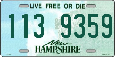 NH license plate 1139359