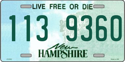 NH license plate 1139360