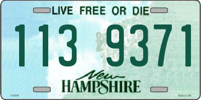 NH license plate 1139371