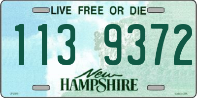 NH license plate 1139372
