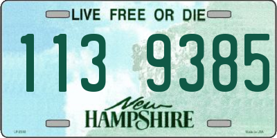 NH license plate 1139385