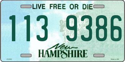 NH license plate 1139386