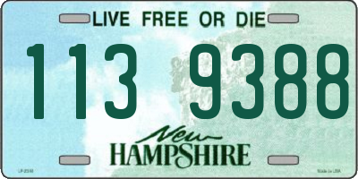 NH license plate 1139388