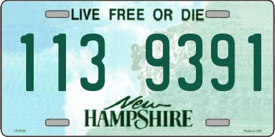 NH license plate 1139391