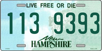 NH license plate 1139393