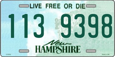 NH license plate 1139398