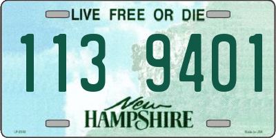 NH license plate 1139401