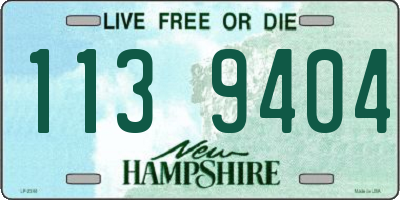 NH license plate 1139404