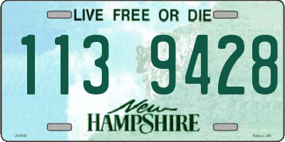 NH license plate 1139428