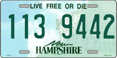 NH license plate 1139442
