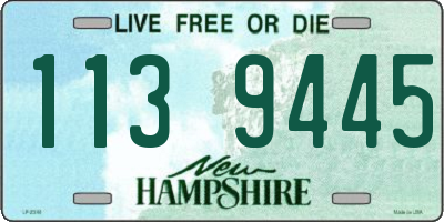 NH license plate 1139445