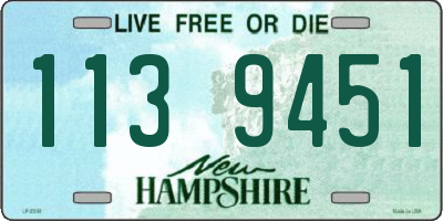 NH license plate 1139451
