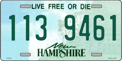 NH license plate 1139461