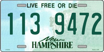 NH license plate 1139472