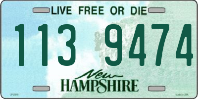 NH license plate 1139474