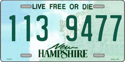 NH license plate 1139477