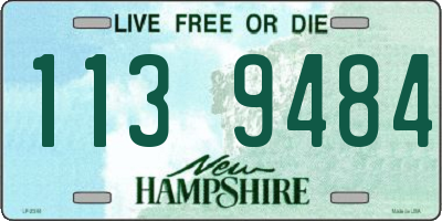 NH license plate 1139484