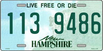 NH license plate 1139486