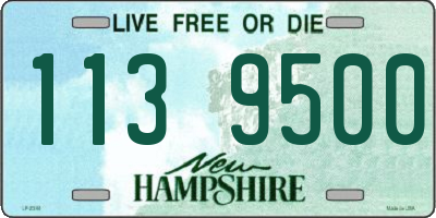 NH license plate 1139500